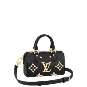 Louis Vuitton Nano Speedy Monogram Canvas Black 17Cm M81456