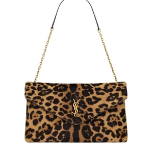 Saint Laurent Leopard Luxe Shoulder Bag 30cm