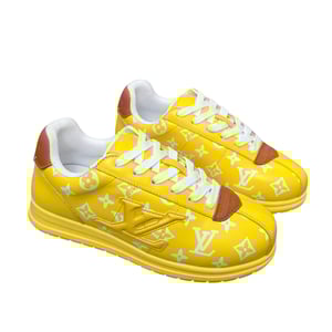 Louis Vuitton LV Trainer Sneaker Yellow Monogram – Leather – Women's Shoes