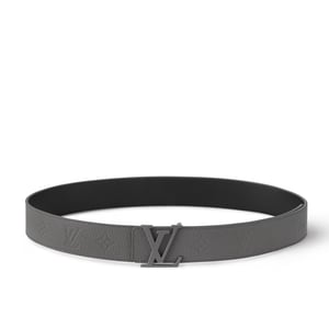 Louis Vuitton Embossed Leather 35mm Belt For Men