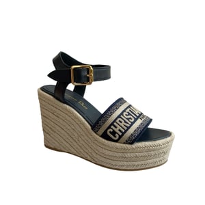 Dior Christian Signature Espadrille Wedges