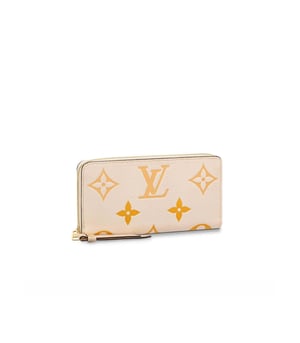 Louis Vuitton Zippy Wallet Cream/Saffron