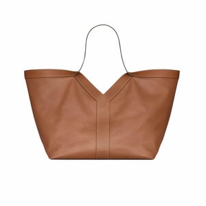 Saint Laurent Y Tote In Leather Bag Brown