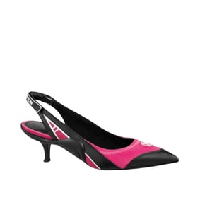 Louis Vuitton Archlight Slingback Pump Black And Pink