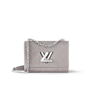 Louis Vuitton Twist Mm Bag Grey 23Cm