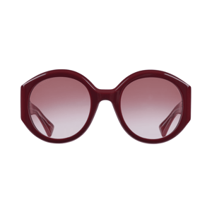 Gucci Rosso Ancora Red Round Frame Sunglasses GG2014S