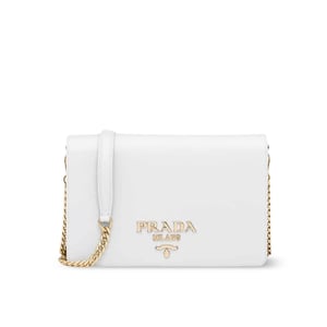 Prada Saffiano Leather Mini Bag White 22Cm