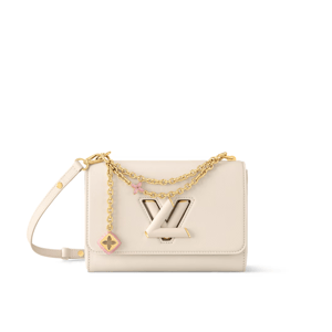 Louis Vuitton Twist MM Slim Medium Quartz Taurillon Leather Shoulder Bag 23cm/9.1in M14341