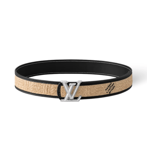 Louis Vuitton LV Dimension Raffia 40mm Reversible Men Belt M4124T