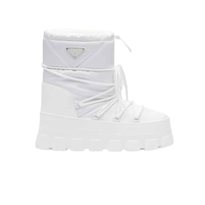 Prada Nylon Gabardine Apr?S Ski Booties White 2U007N 3Lfv F0009 F 040
