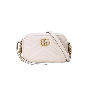 Gucci GG Marmont Matelasse Mini Bag White