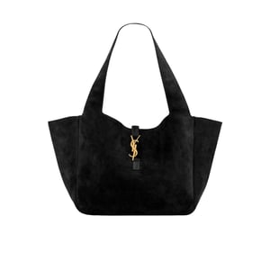 Saint Laurent Le 5 A 7 Bea In Suede Black 55Cm
