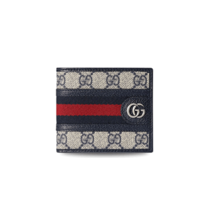 Gucci Ophidia GG Wallet Beige and Blue 4.3in/11cm For Men