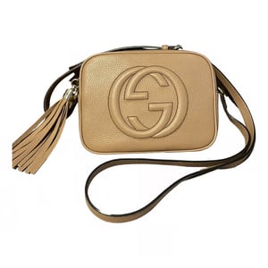 Gucci Soho Small Leather Disco Bag Apricot