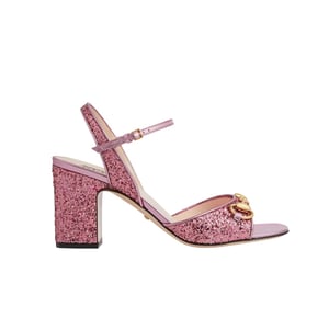 Gucci Horsebit Sandal ?Metallic Pink 771697 Ksp20 5560