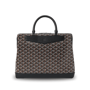 Goyard Cisalpin Document Case 39 Cm Black Goyardine Canvas And Calfskin