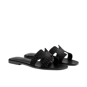 Hermes Oran Sandal Noir H222108Z 02360