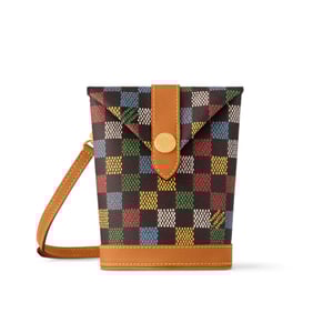 Louis Vuitton Envelope Pouch Vers Damier Ebene Multicolor N00139 18cm/ 7.1in