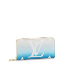Louis Vuitton Zippy Wallet Blue 19.5cm