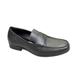 Prada Saffiano Leather Penny Loafers Black