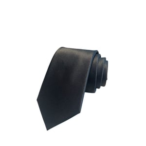 Dior Black Satin Logo Silk Tie For Men