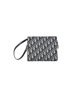 Dior Pochette Blue Oblique Jacquard