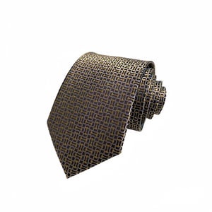 Gucci Interlock Pattern Canvas Tie For Men