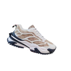 Gucci Gg Men?S Sneaker Rubber Leather Beige