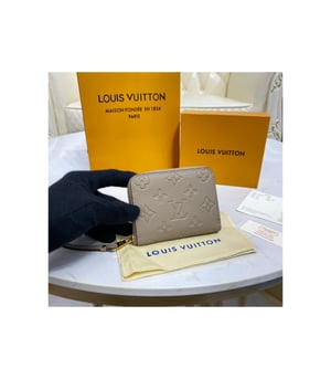 Louis Vuitton Monogram Empreinte Zippy Coin Purse Tourterelle