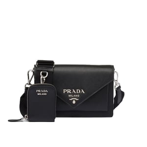 Prada Saffiano Leather Mini Envelope Bag 20cm/ 7.9in