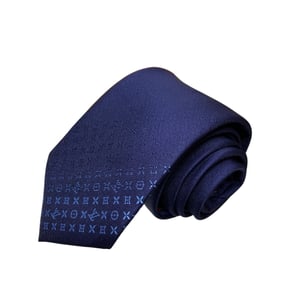 Louis Vuitton Monogram Gradient Navy Canvas Tie For Men