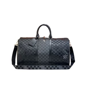 Louis Vuitton Keepall 50 Black Graphite N40443