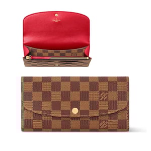Louis Vuitton Damier Ebene Emilie Wallet For Women 19cm N63544