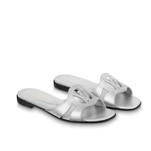 Louis Vuitton Lv Isola Flat Mule Silver 1Abqkh