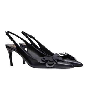 Valentino Garavani Papier Phalène Slingback Pumps Black