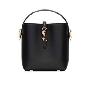 Saint Laurent Le 37 Mini Bag In Shiny Leather Black 15Cm