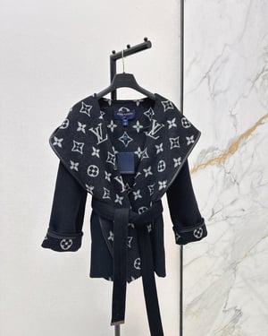 Louis Vuitton Black Coat Clothes