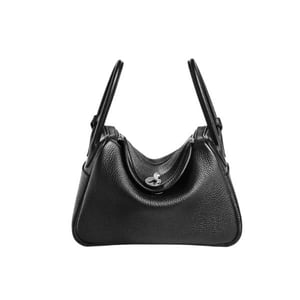 Hermès Lindy Mini 20 Black Clemence Leather with Palladium Hardware 20cm