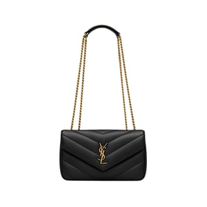 Saint Laurent Loulou Small Black 24cm/9.4in
