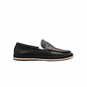 Prada Men'S Flat Loafers Leather Black