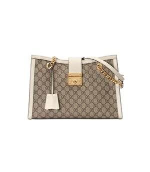 Gucci Padlock Medium GG Shoulder Bag White