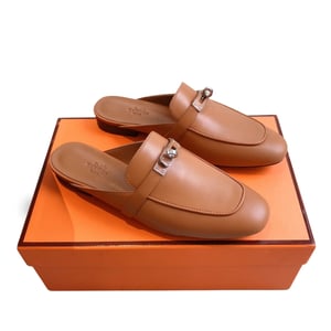 Hermes Oz Mule Brown