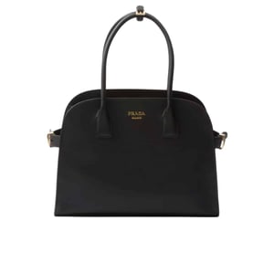 Prada Medium Leather Tote Bag Black 32Cm