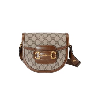 Gucci GG Supreme Horsebit 1955 Mini Rounded Bag
