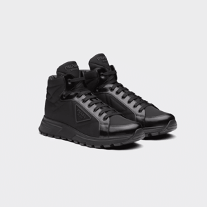 Prada Prax 01 Re-Nylon And Brushed Leather Sneakers Black 4T35923Lf5F0002