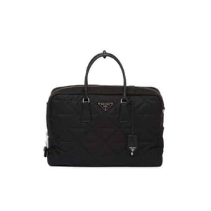 Prada Quilted Re Nylon Travel Bag Black 43Cm