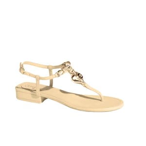 Chanel Shiny Pearl Crystal Cc Heart Thong Sandals Yellow G39674 X01000 0S083