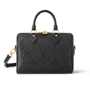 Louis Vuitton Speedy Bandoulière 25 Monogram Empreinte Tourterelle Black 25cm M59273