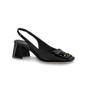 Louis Vuitton Shake Slingback High Heels Black 1Ab0Tv