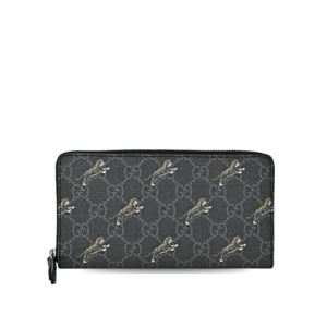 Gucci Ophidia GG Zip Around Wallet Light Blue 8in/19cm For Men